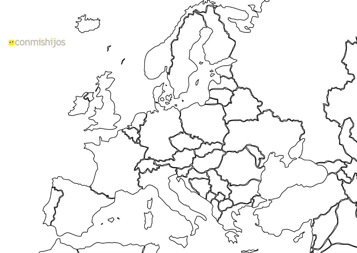 Mapas de Europa para niños: 7 mapas temáticos del continente europeo