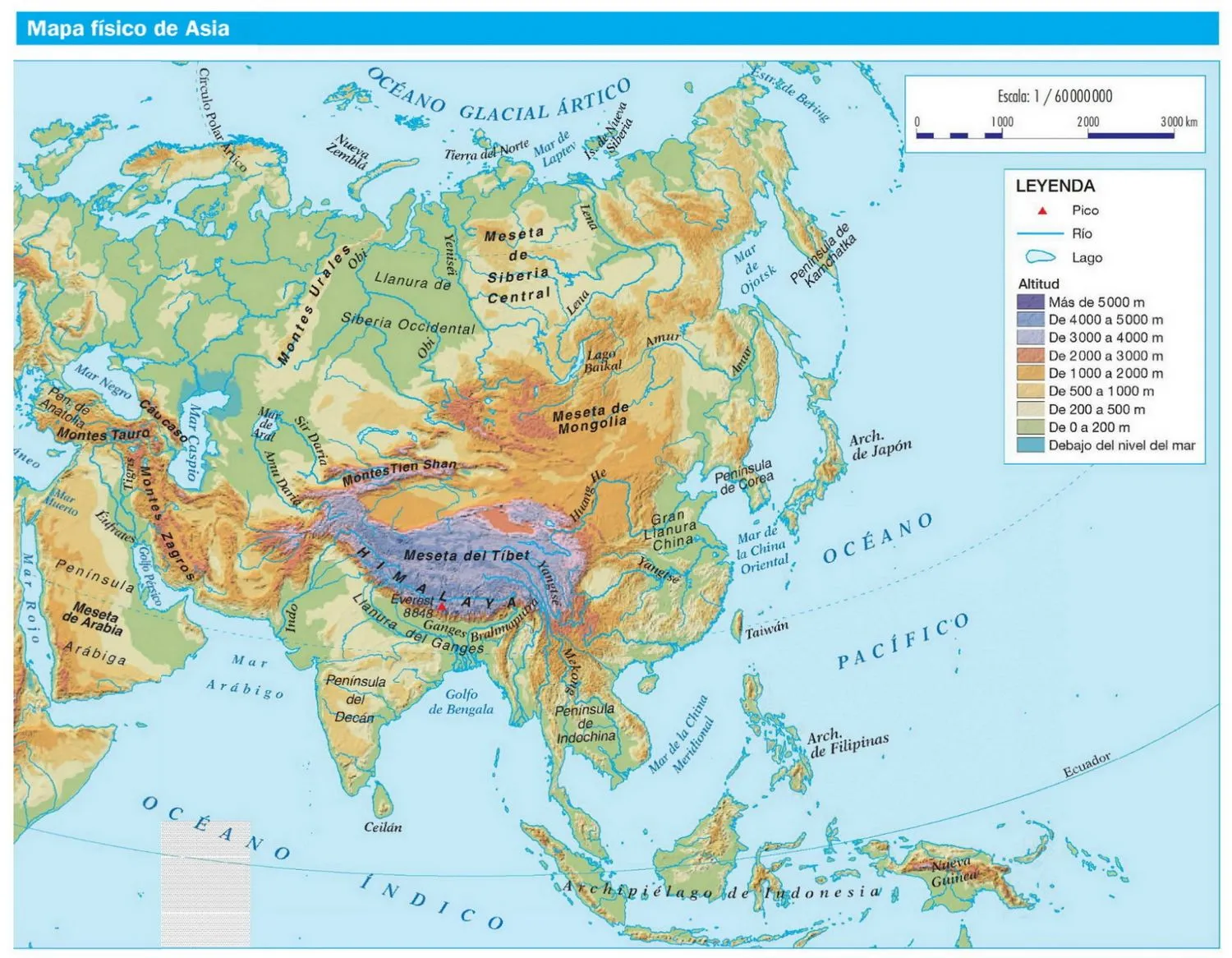 MAPAS FÍSICOS, POLÍTICOS Y MUDOS DE ASIA | JUGANDO Y APRENDIENDO