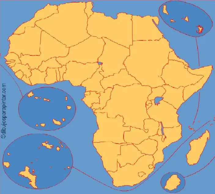 Mapas interactivos > Categoria > Dibujos para pintar - Mapas ...