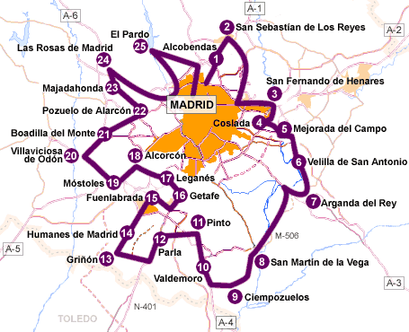 Mapas de Madrid, calles, itinerarios, metro y feria IFEMA | Viajes ...