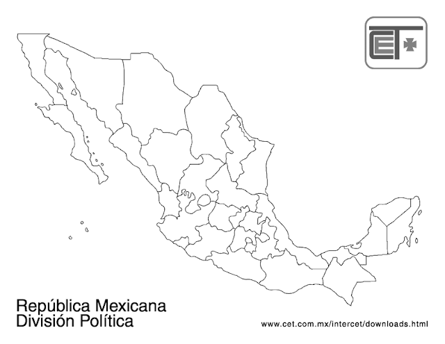 Mapas de México con su división política - Imagui