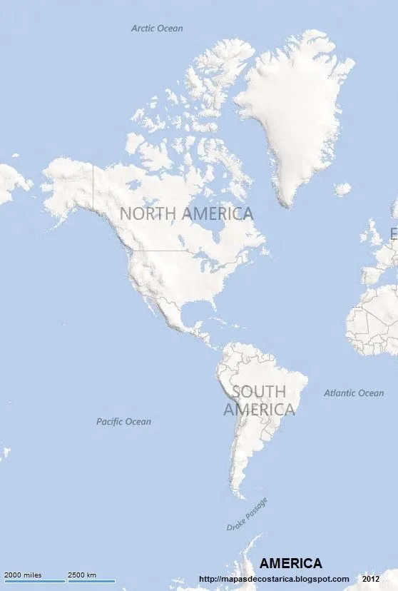 MAPAS DEL MUNDO: AMERICA