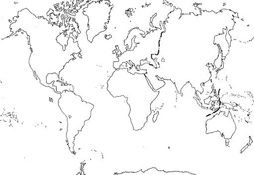 MAPAS DEL MUNDO PARA COLOREAR | infantil 2.0 MAPAS DEL MUNDO PARA COLOREAR | infantil 2.0