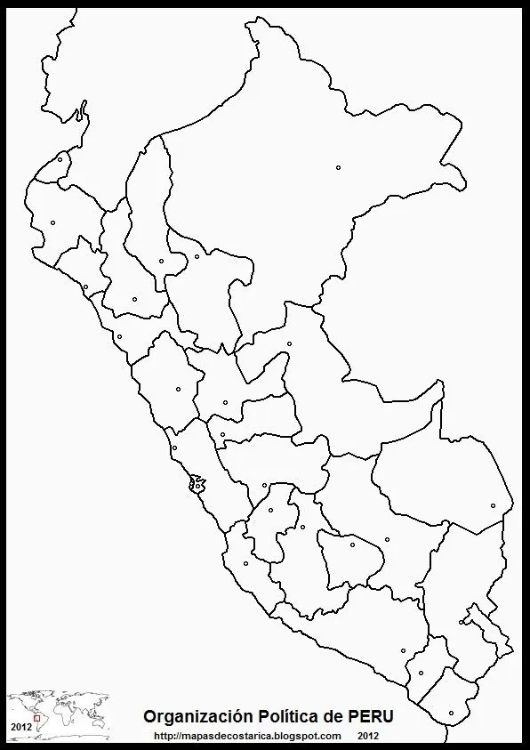 MAPAS DEL MUNDO: PERU, America