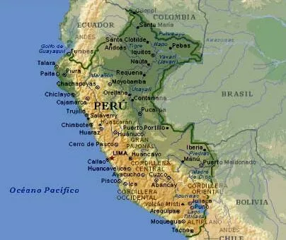 Mapas de Perú - Sudamérica - América del Sur