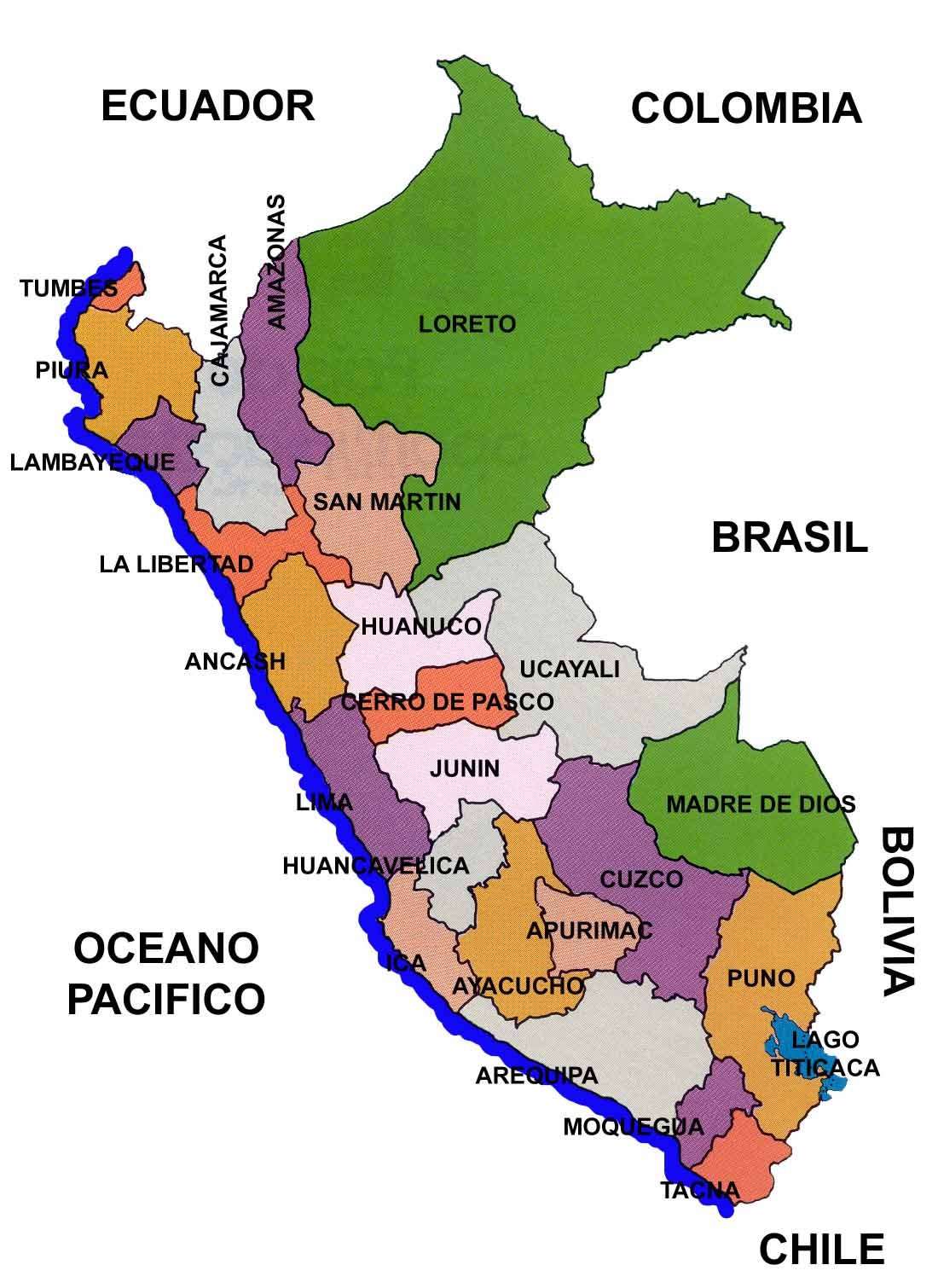 Mapas del Perú, turismo, geografía y biodiversidad Mapas del Perú, turismo, geografía y biodiversidad