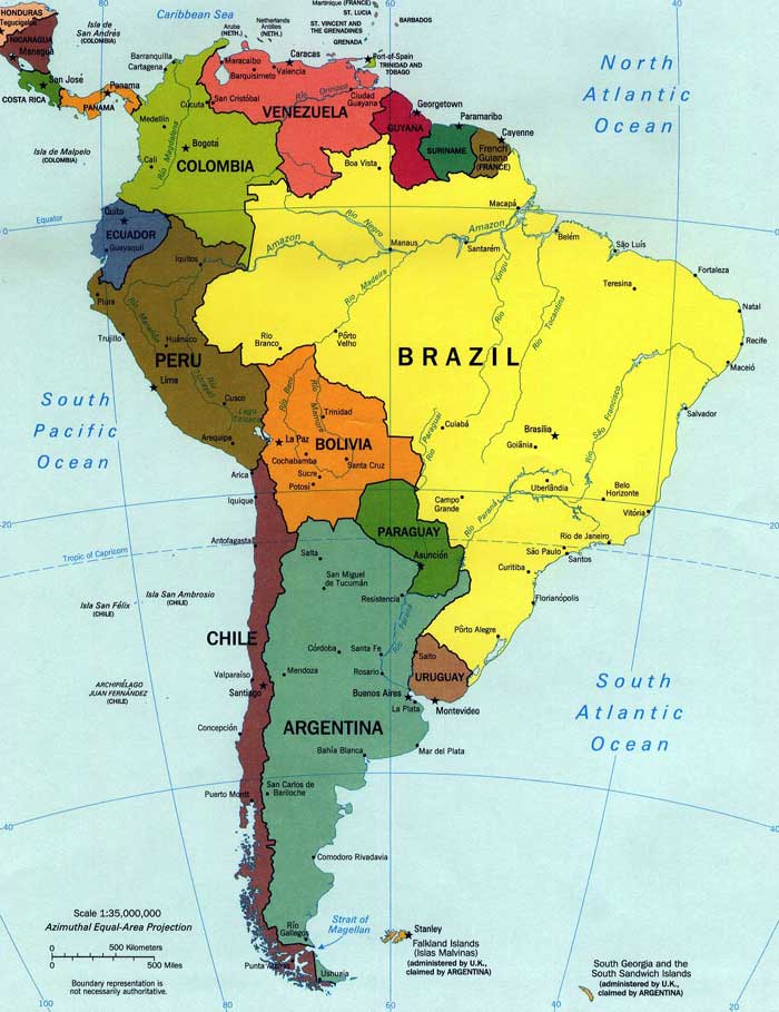 Mapas politicos de sudamerica - Imagui