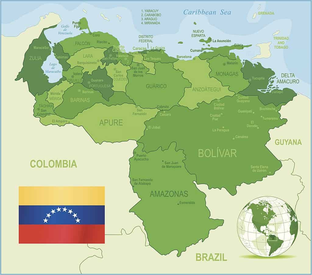 Mapas de Venezuela - mapas políticos, físicos, mudos. Para descargar Mapas de Venezuela - mapas políticos, físicos, mudos. Para descargar
