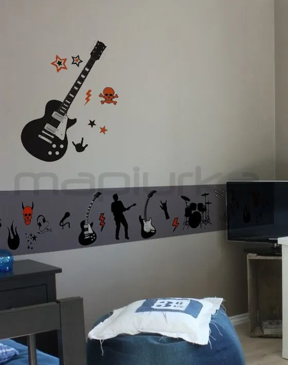 Mapiurka - Adhesivos Decorativos BA: Adolescente rockero Mapiurka - Adhesivos Decorativos BA: Adolescente rockero
