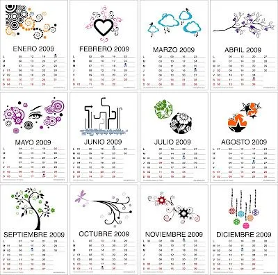 Mapiurka - Adhesivos Decorativos BA: Imprimí tu Calendario 2009 ( Mapiurka - Adhesivos Decorativos BA: Imprimí tu Calendario 2009 (