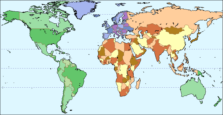Mappa politica del mondo Mappa politica del mondo