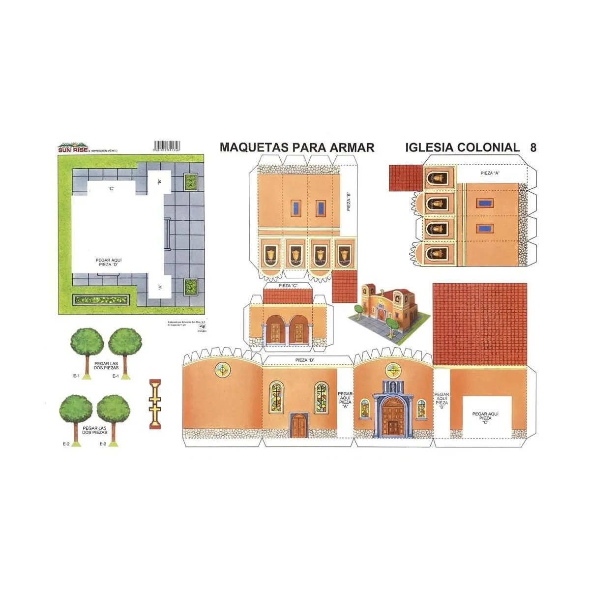 MAQUETA PARA ARMAR IGLESIA COLONIAL - Dumé Papelería MAQUETA PARA ARMAR IGLESIA COLONIAL - Dumé Papelería