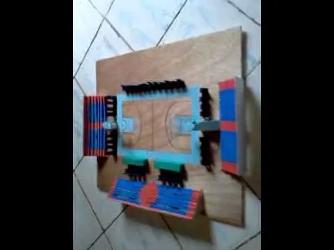 Maqueta de cancha de Basquetball - YouTube