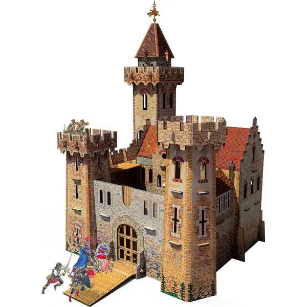Maqueta de carton de Castillo de los caballeros medievales | Kids ...