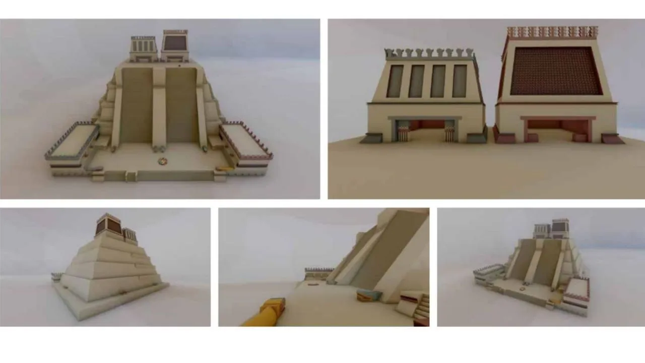Así es la maqueta monumental del Templo Mayor que estará frente a Palacio Nacional | Proceso Así es la maqueta monumental del Templo Mayor que estará frente a Palacio Nacional | Proceso