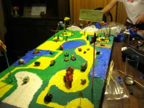 maqueta mundo pikmin plastilina - YouTube