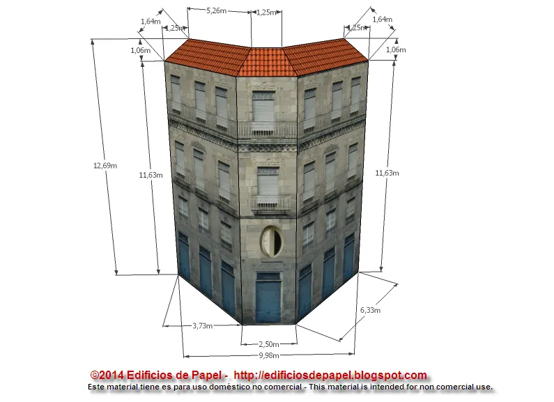 Maqueta de Papel 1487: Edificio Espada, serie Ourense - Espada ... Maqueta de Papel 1487: Edificio Espada, serie Ourense - Espada ...