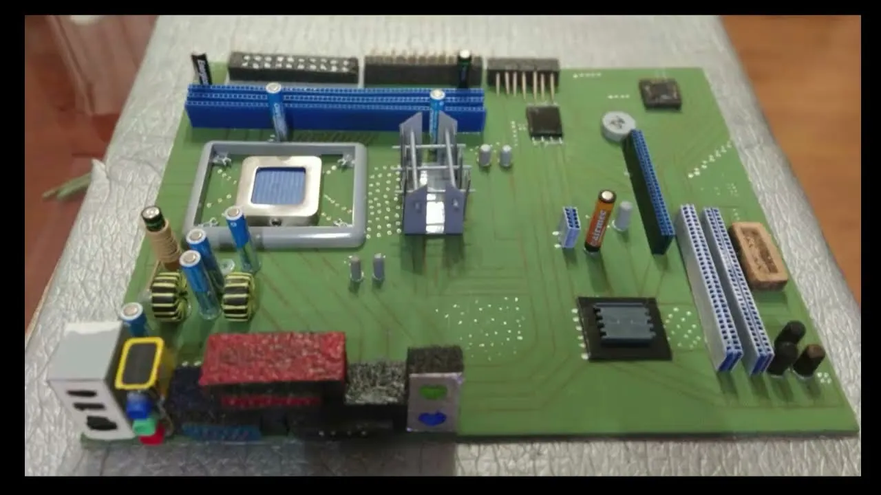 Maqueta de una placa base con materiales reciclados. 2º ESO - YouTube Maqueta de una placa base con materiales reciclados. 2º ESO - YouTube