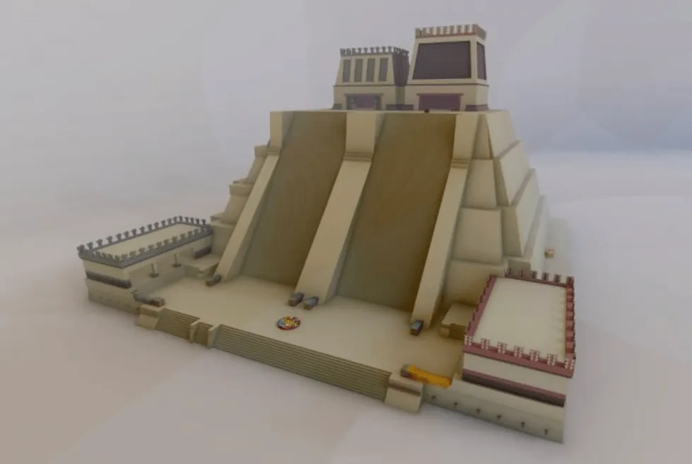 Así será la maqueta del Templo Mayor en el Zócalo por los 500 años de la Así será la maqueta del Templo Mayor en el Zócalo por los 500 años de la