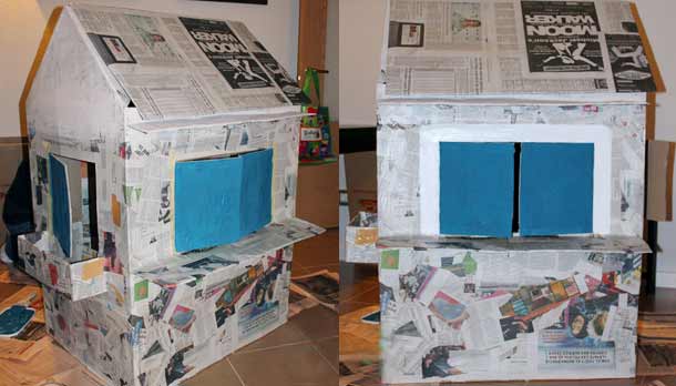 Como Hacer Maquetas: CASA DE PAPEL PERIODICO