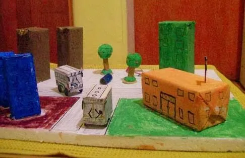 Como Hacer Maquetas: MI COMUNIDAD CON RECICLAJE