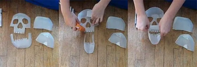 Como Hacer Maquetas: CRANEO CON MATERIAL DE RECICLAJE