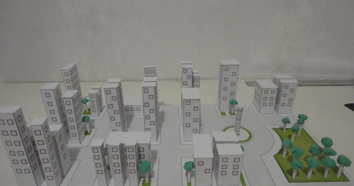 MAQUETAS DIBUJOS DISEÑOS: CIUDAD DE PAPEL