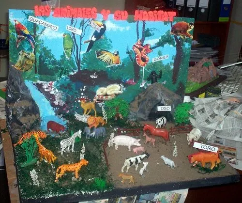 Maqueta sobre animales - Imagui