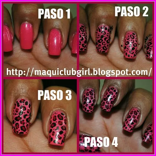 MAQUICLUB GIRL: PINK WEDNESDAY: Leopardo Rosa "Animal Print Manicure"