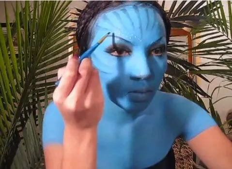 Maquillaje de Avatar para Halloween | Disfraces | Fiestas y ... Maquillaje de Avatar para Halloween | Disfraces | Fiestas y ...