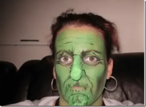 maquillaje de bruja - Disfraz casero
