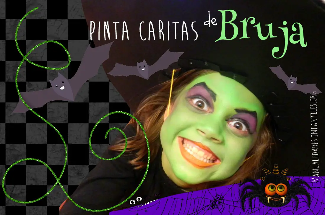 Maquillaje de bruja para niña -Manualidades Infantiles Maquillaje de bruja para niña -Manualidades Infantiles