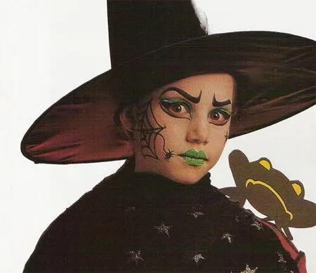 Maquillaje de bruja para niñas. Halloween 2010 - Disfraces caseros ... Maquillaje de bruja para niñas. Halloween 2010 - Disfraces caseros ...