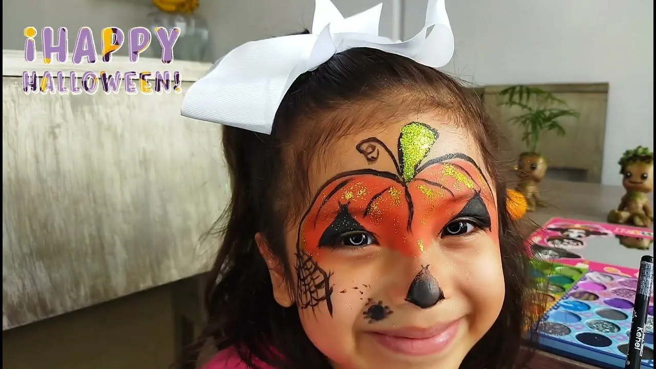 Maquillaje de Calabaza facil para niños halloween/Halloween Facil/ Makeup Halloween|pintacaritas - YouTube Maquillaje de Calabaza facil para niños halloween/Halloween Facil/ Makeup Halloween|pintacaritas - YouTube