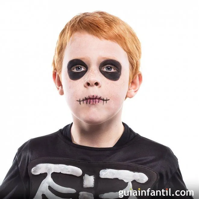 Maquillaje de Calavera o Esqueleto para Halloween - Ideas de ...
