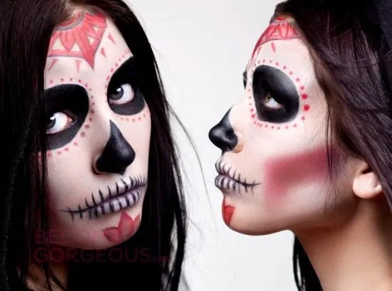 Maquillaje de calavera mexicana para Halloween 2013 | Cien por ... Maquillaje de calavera mexicana para Halloween 2013 | Cien por ...
