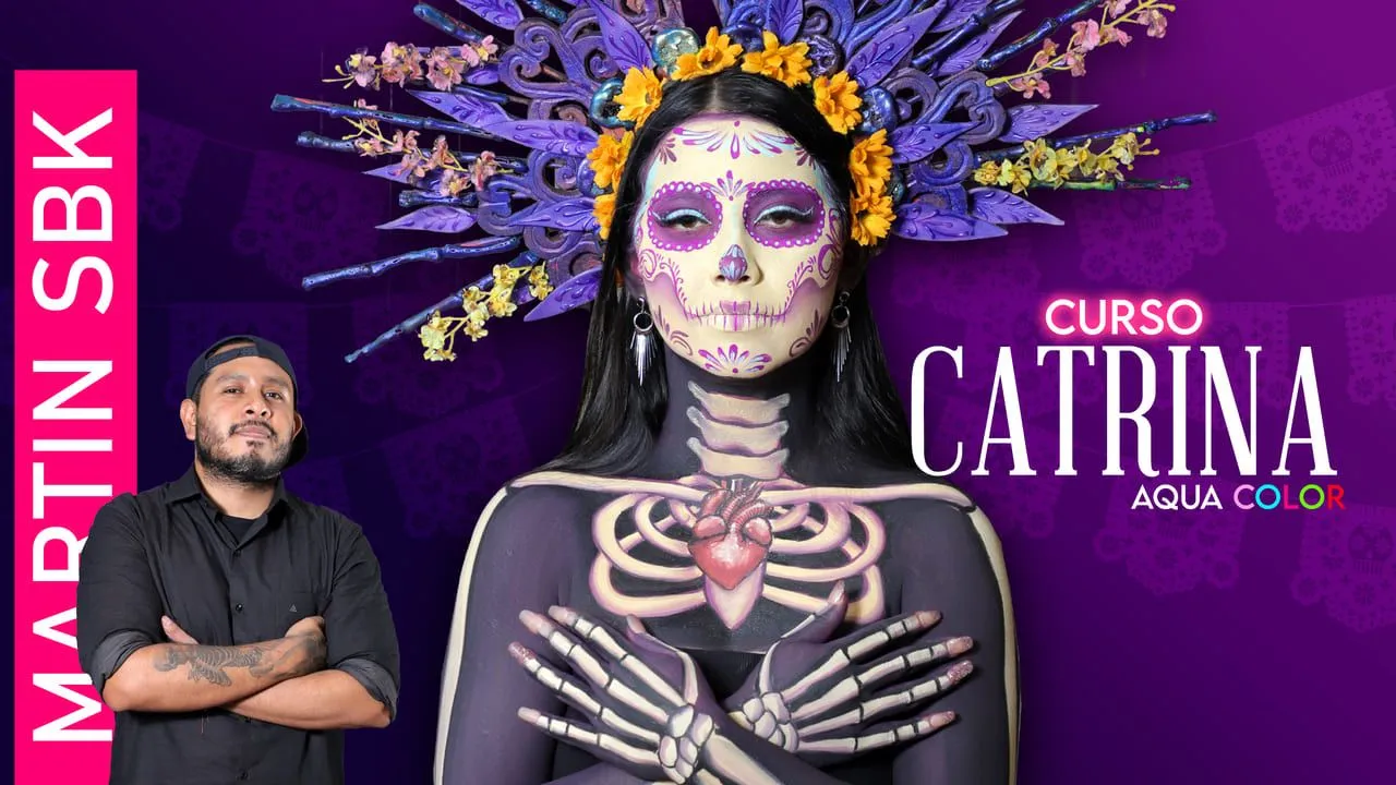 Maquillaje Catrina AquaColors
