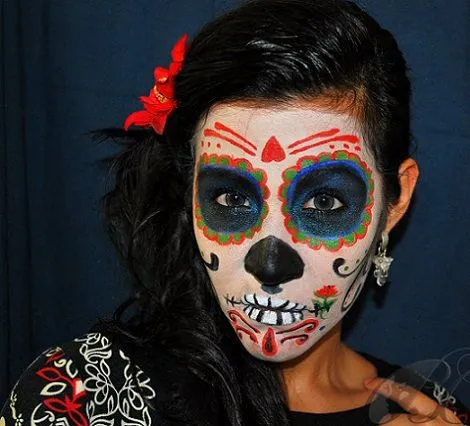 maquillaje-catrina-dia-de-los- ...