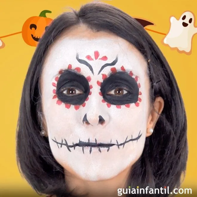 Maquillaje de Catrina. Manualidades de Halloween Maquillaje de Catrina. Manualidades de Halloween