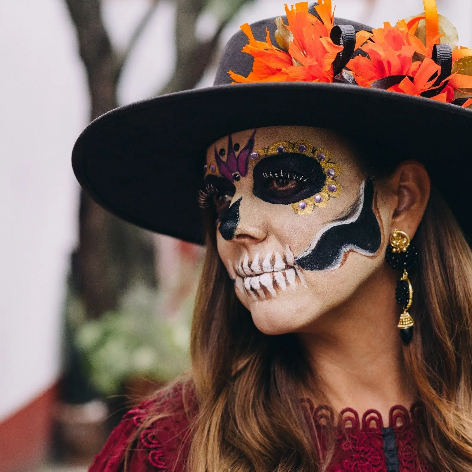 Maquillaje de catrina a media cara: Las ideas MÁS lindas para este Día de  Muertos | Glamour