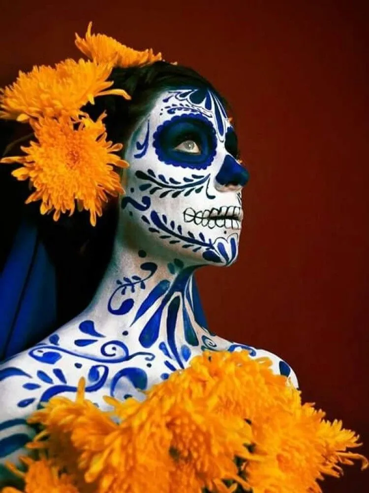 Maquillaje de Catrina: Sencillo, para niñas y de media cara %%sep%%  %%sitename%%