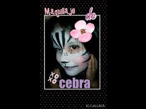 Maquillaje de cebra para niños muy facil!!! - YouTube Maquillaje de cebra para niños muy facil!!! - YouTube