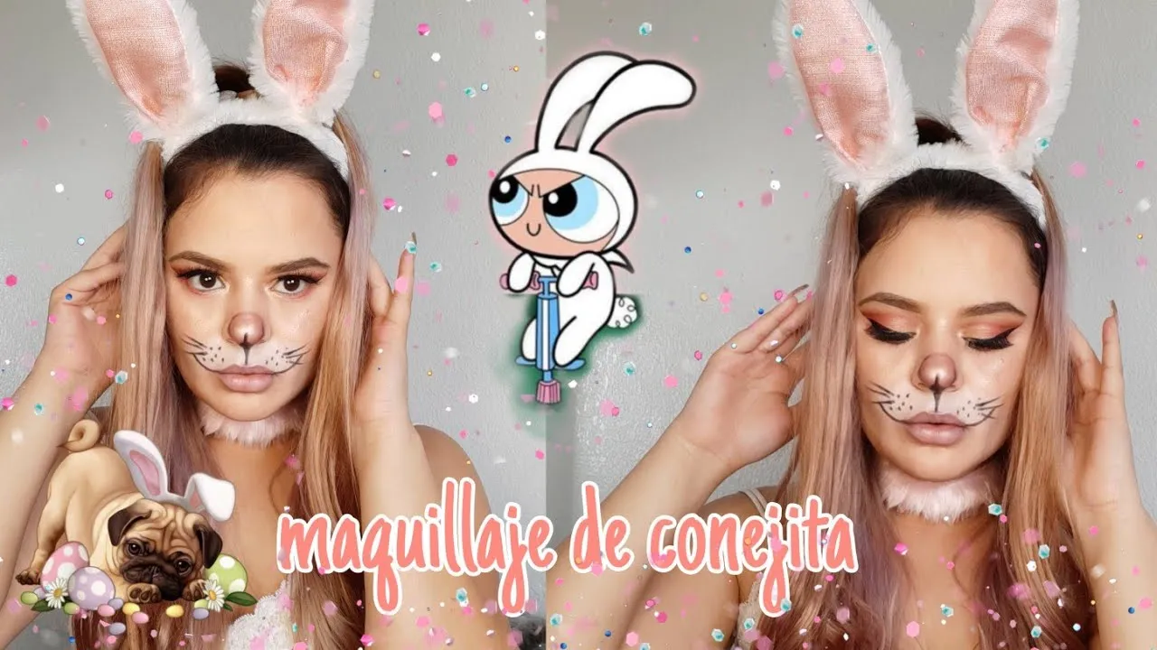 Maquillaje de conejita - YouTube