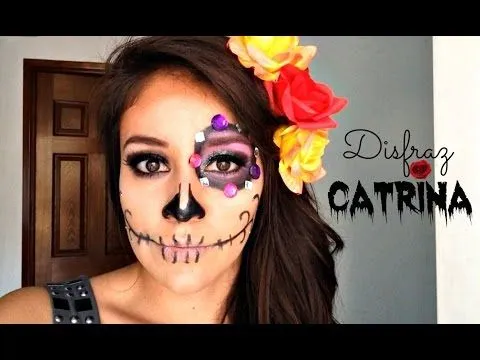 MAQUILLAJE y DISFRAZ CATRINA/ fácil, rápido y moderno-- - YouTube