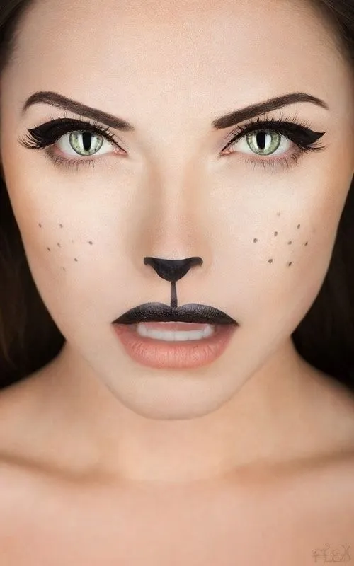 Maquillaje disfraz de gato | Para niños | Pinterest | Scary ...