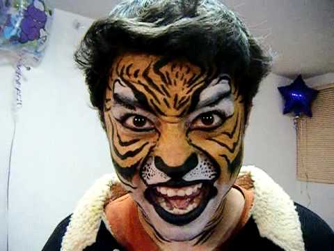 Maquillaje de fantasia tigre - Imagui