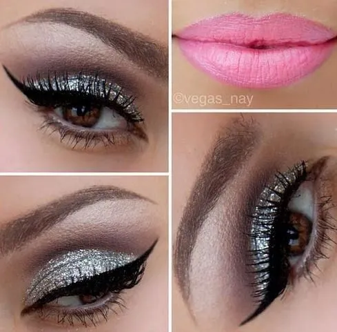Maquillaje con glitter para la noche - vídeo DIY - Belleza y Peinados Maquillaje con glitter para la noche - vídeo DIY - Belleza y Peinados