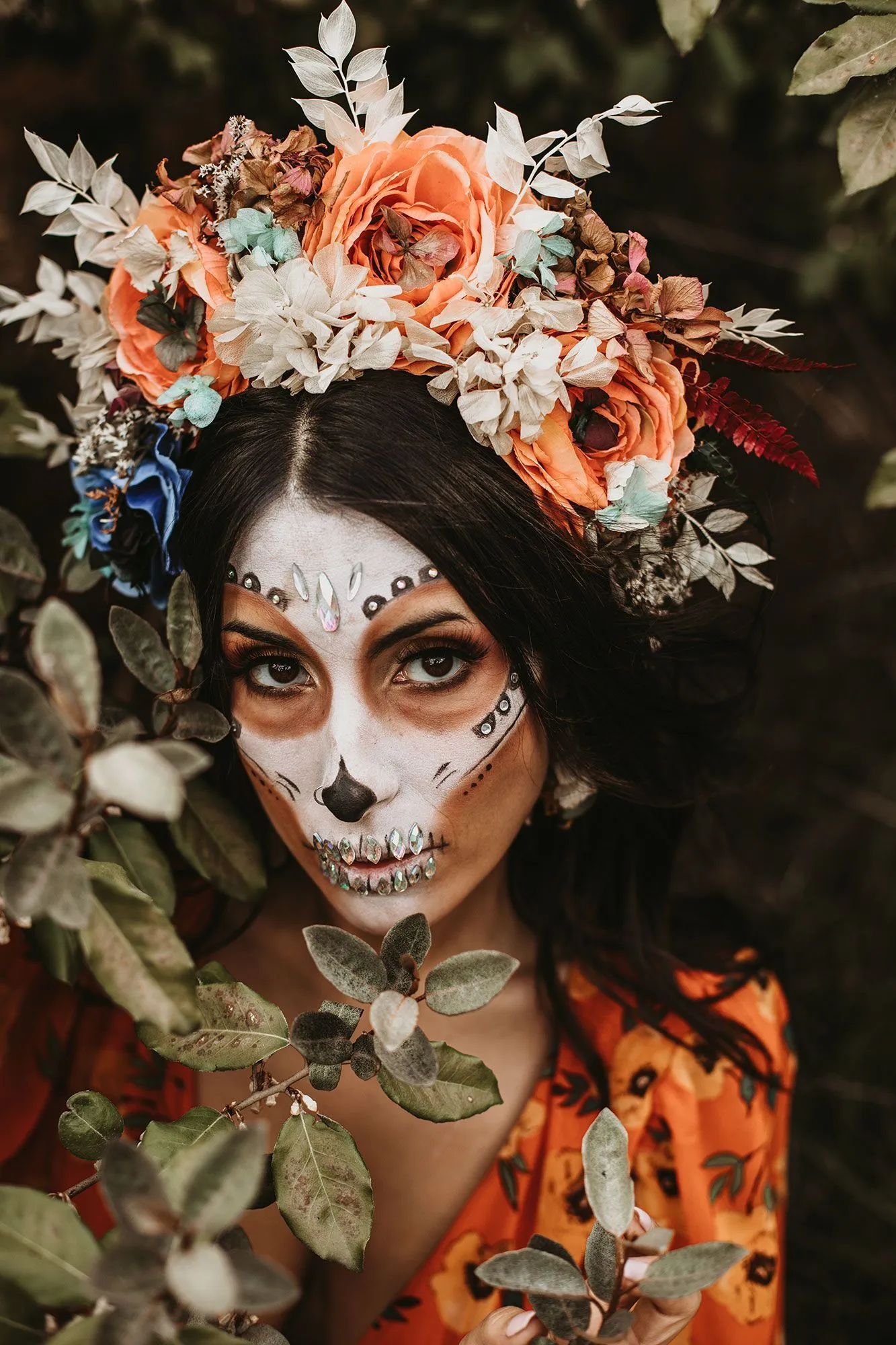 Maquillaje para Halloween de Catrina, paso a paso