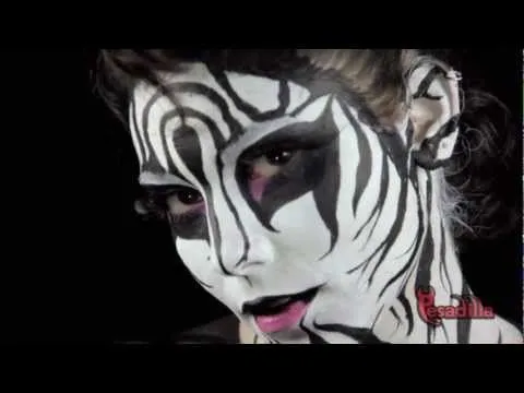 Maquillaje de Halloween: Cebra Urbana - YouTube
