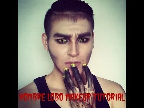 maquillaje de halloween hombre lobo - YouTube maquillaje de halloween hombre lobo - YouTube